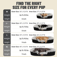 Miorun Fluffy Orthopedic Dog Beds Large Sized Dog - Gray / M(36", UP to 50lbs) - image 4