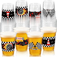 Race Car 2 Fast 2 Furious Birthday Party Decorations Cups for Boys - Black Red Racing Cup / 50