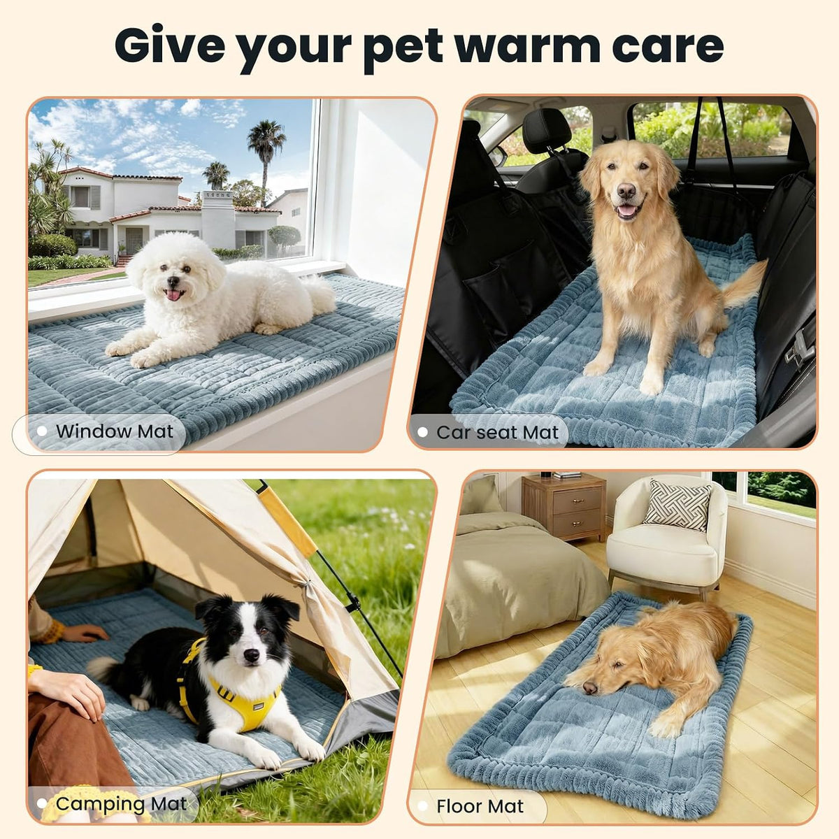 Couch Cover for Dogs Washable - Blue Gray / 27.6" x 70.9" - image 2