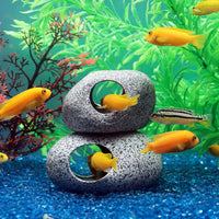 Aquarium Decorations Rock, Stackable Fish Tank Decor Cave - J001+J002 - image 4