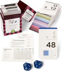 Award-Winning Multiplication Flash Cards, 173 Jumbo Cards - 2 Dice + Mult