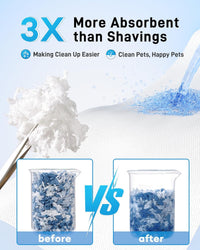 BUCATSTATE Hamster Bedding 15L, 99% Dust-Free Paper Bedding - Ocean Blue / 70L - image 4