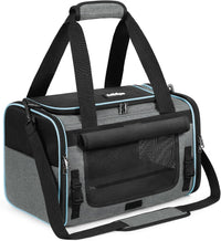rabbitgoo soft cat carrier with rollable privacy flap and mesh windows