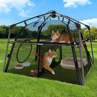 Extra Large Catio Outdoor Cat Enclosure Rywell 2-Tier Cat Tent