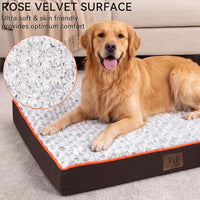 Orthopedic Dog Beds Large Sized Dog Washable Pet Bed - Brown / 42" x 30" x 3.5" - image 2