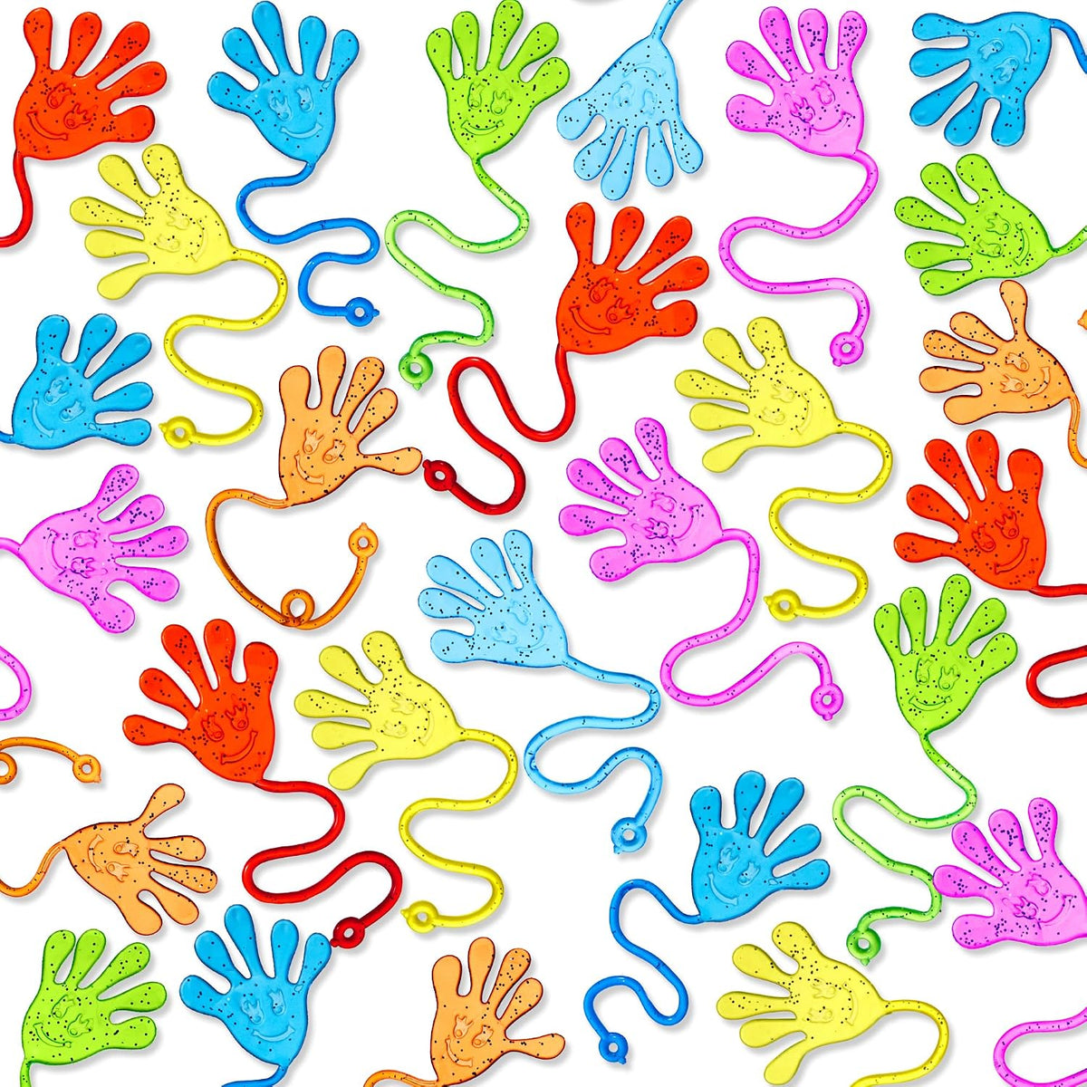 JOYIN 120Pcs Glitter Sticky Hands Party Favors - 120 / sticky hands