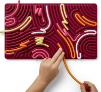 Pushpeel Sensory Activity Board: Silicone Fidget Toy for - Berry / XL Board