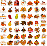 100PCS Vintage Christmas Stickers - Thanksgiving - image 3