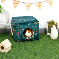 Bienbee Guinea Pig Hideout - Green Flowers - image 2