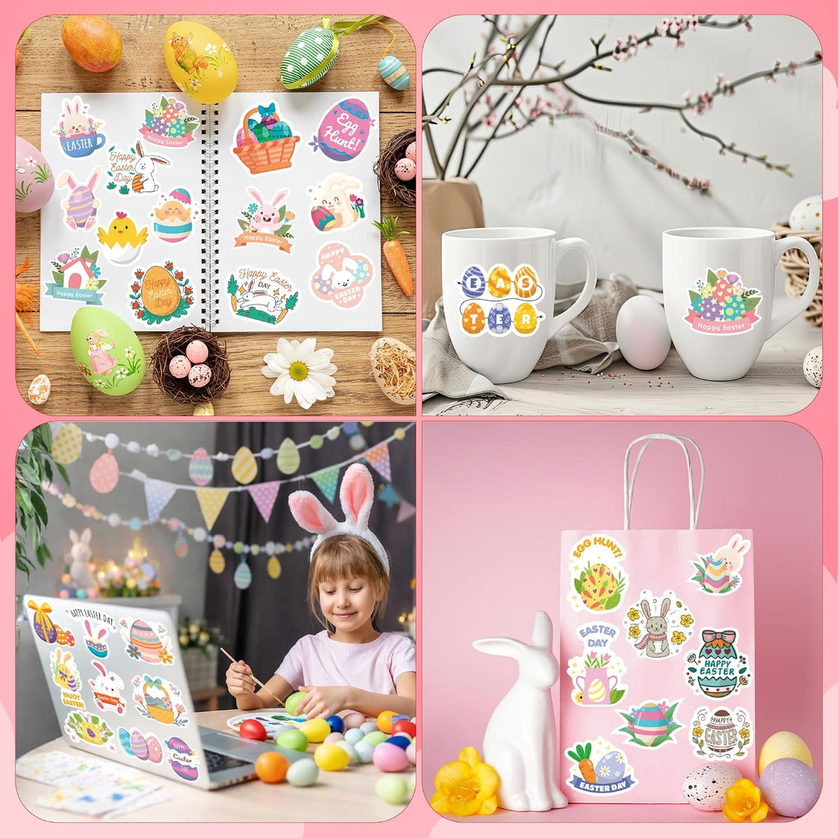 Stickers for Kids, Water Bottle Scrapbook Stickers for Toddlers - Easter - image 4