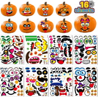 60 Pack Large Pumpkin Stickers - style 3
