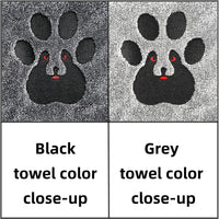 Dogvingpk Dog Towels for Drying Dogs 2 Pack - Grey and Black and Brown / XL-55" * 36" - image 4