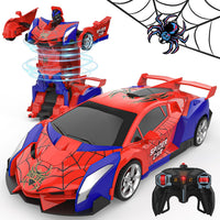 BLUEJAY Transform RC Cars for Boys 3-12 - Red