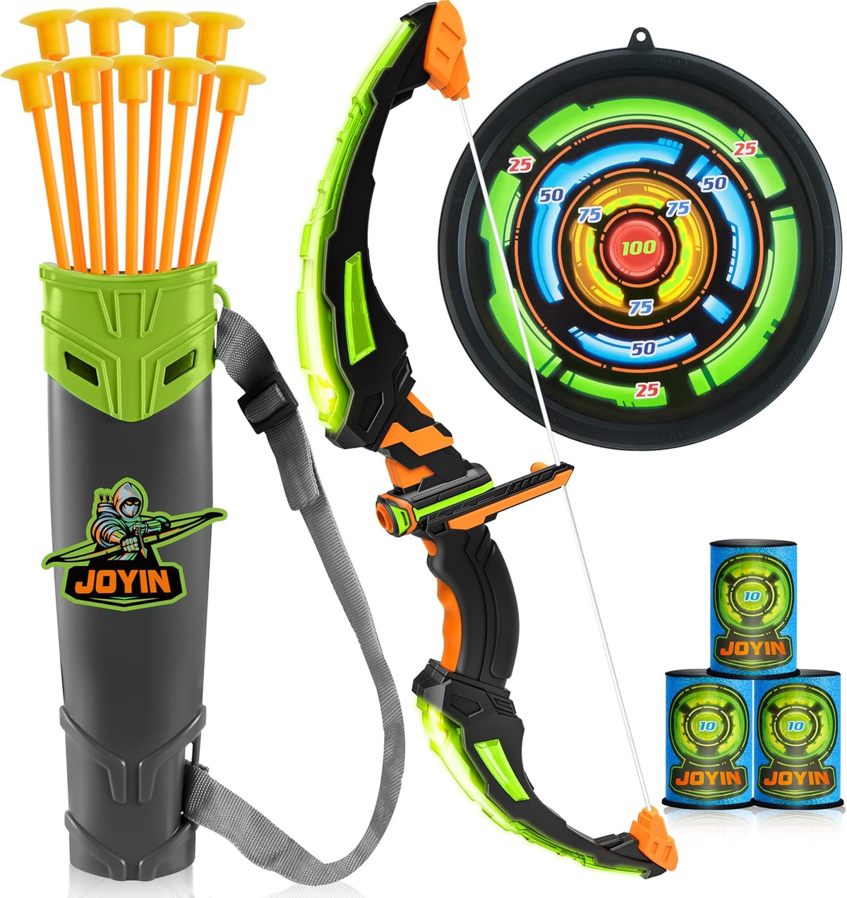 JOYIN Kids Bow and Arrow Set - Green