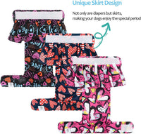 CuteBone Female Dog Diapers with Skirts 3 Pack Reusable Puppy Dresses - All hearts skirts 3pcs / M - image 2