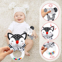 XIXILAND Baby Rattles 0-6 Months Newborn Toys Infant Toys 0-3 Months - Black and White - image 2