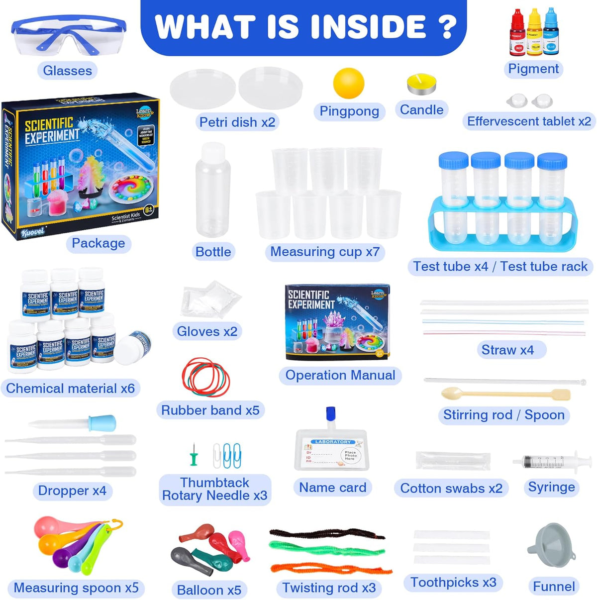 Science Kit for Kids, 80 Science Lab Experiments - Science kit with 80 experiments - image 2