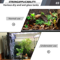 4pcs Rock Terrarium Background, 3D Reptile Tank Background Board - Paleyellow-17.7"*11.8"（1pcs） - image 4