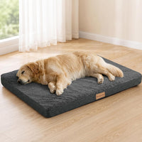 Patas Lague Orthopedic Large Dog Bed Washable Pet Sofa Mat 36''X24'' - 42"L x 28"W x 3.5"Th / Dark Grey