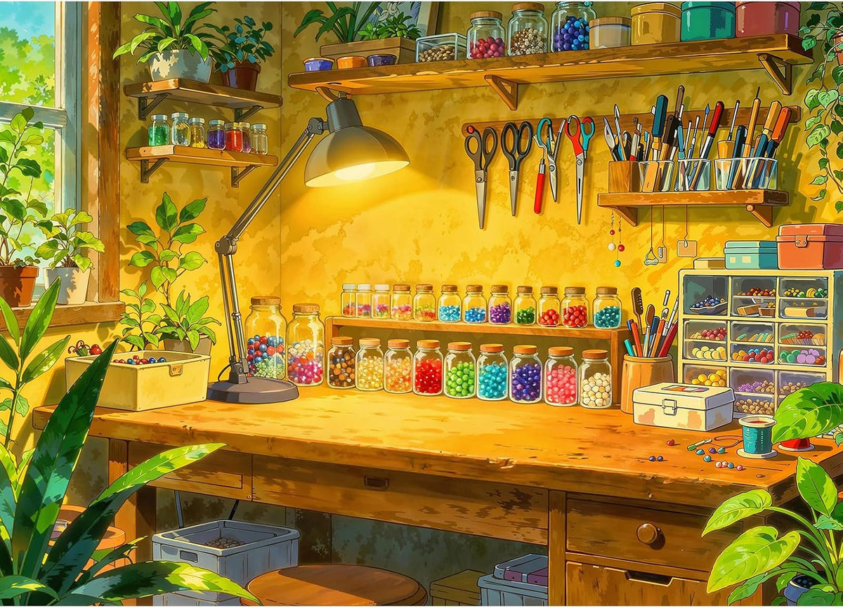 1000 Piece Puzzles for Adults, Premium Magic Book Jigsaw Puzzle – Fun for Kids & Family - Warm Cozy Corner