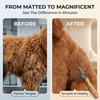 Dematting Rake for Dogs, Detangling - Dematting Rake Small - image 4