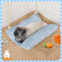 15.7" x 14" Bunny Bed for Rabbit Cage, Thickened & Soft – Daily Care for Small Pets - Light Blue / 15.7 x 14In - image 3