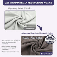 Paw Legend 27.6" Cat Wrap for Grooming Cat Wrap for Cutting Nails Cat - L(27.6'x27.6") / Space Cat Pattern - image 3
