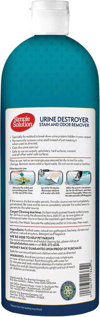 Simple Solution Urine Destroyer, Pet Urine Enzyme Cleaner - image 2