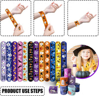 FOIMAS 48pcs Halloween Slap Bracelets - Halloween - image 3