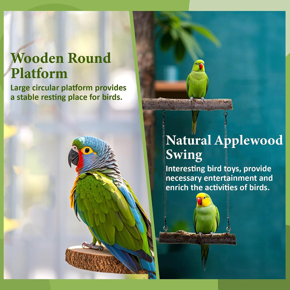 8pcs Natural Bird Perches for Cage - 8pcs-25cm - image 4
