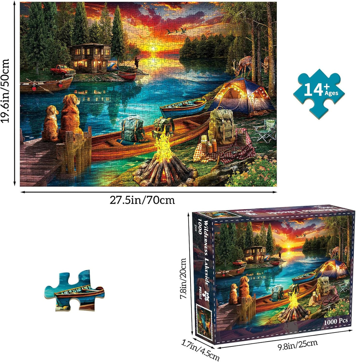 1000 Piece Puzzles for Adults, Premium Magic Book Jigsaw Puzzle – Fun for Kids & Family - Wilderness - image 4