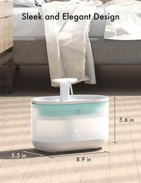 PETLIBRO Upgrade Cat Water Fountain Stainless Steel Tray - white / Basic Fountain - image 3
