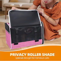 Cat Carrier for Travel, Soft-Sided, Top Loading, Privacy Curtain - Pink / 18.0"L x 11.0"W x 11.0"H - image 3