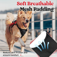 rabbitgoo Escape Proof Dog Harness for Large - Red / Large - image 3