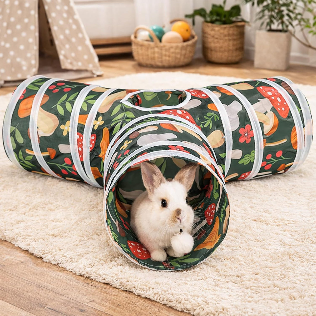 HERCOCCI Rabbit Toys, Bunny Tunnels & Tubes - Red - image 4
