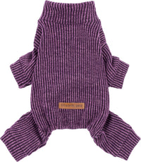 Fitwarm Turtleneck Raglan Dog Pajamas - Small / Purple