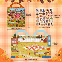 Kalysky 3 pack Halloween reusable sticker books for toddlers with handles - view 8