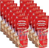 Beefeaters Cat Treats Lickable Puree 1.59oz (12-Pack) – Chicken, Grain-Free, Taurine-Enriched, Ideal for Training & Interactive Feeding