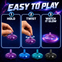 LED Flashing Spinning Tops for Kids - Galaxy - 100 Piece - image 2