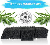 24-Pack Pump Filter Sponge Compatible with AG Garden Harvest, Bounty, Farm, Extra, Ultra All Models, Replacement Pump Filter Accessories