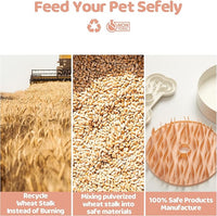 Slow Feeder Dog Bowl for Large Dogs with Non-Slip Base - Adjustable Speed Design, Removable Puzzle Inserts & Dishwasher Safe, Pink