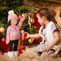 Bencailor Christmas doll clothes for 18 inch dolls in red and white cowgirl style with hat and boots - view 24