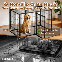 Dog Crate Mat, 24 in X 36 in Dog Playpen Mat Kennel Mat – Essentials for Dogs - Brown / 50"L x 32"W - image 3