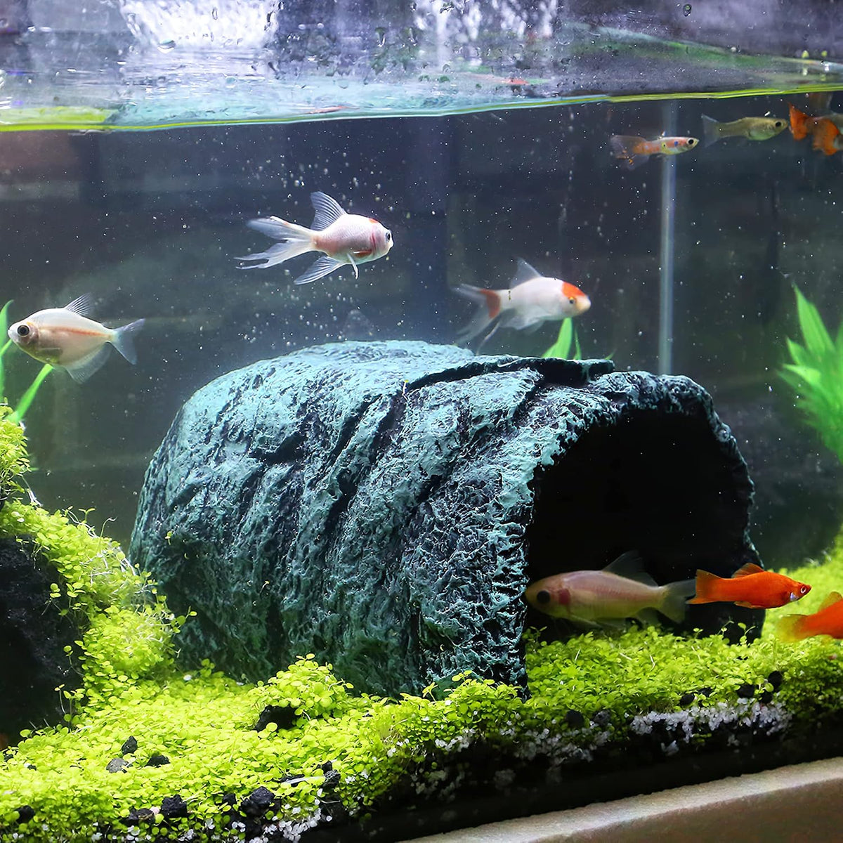 Hide Cave Aquarium Decorations Aquarium Terrarium Decor – Essentials for Reptiles And Amphibians