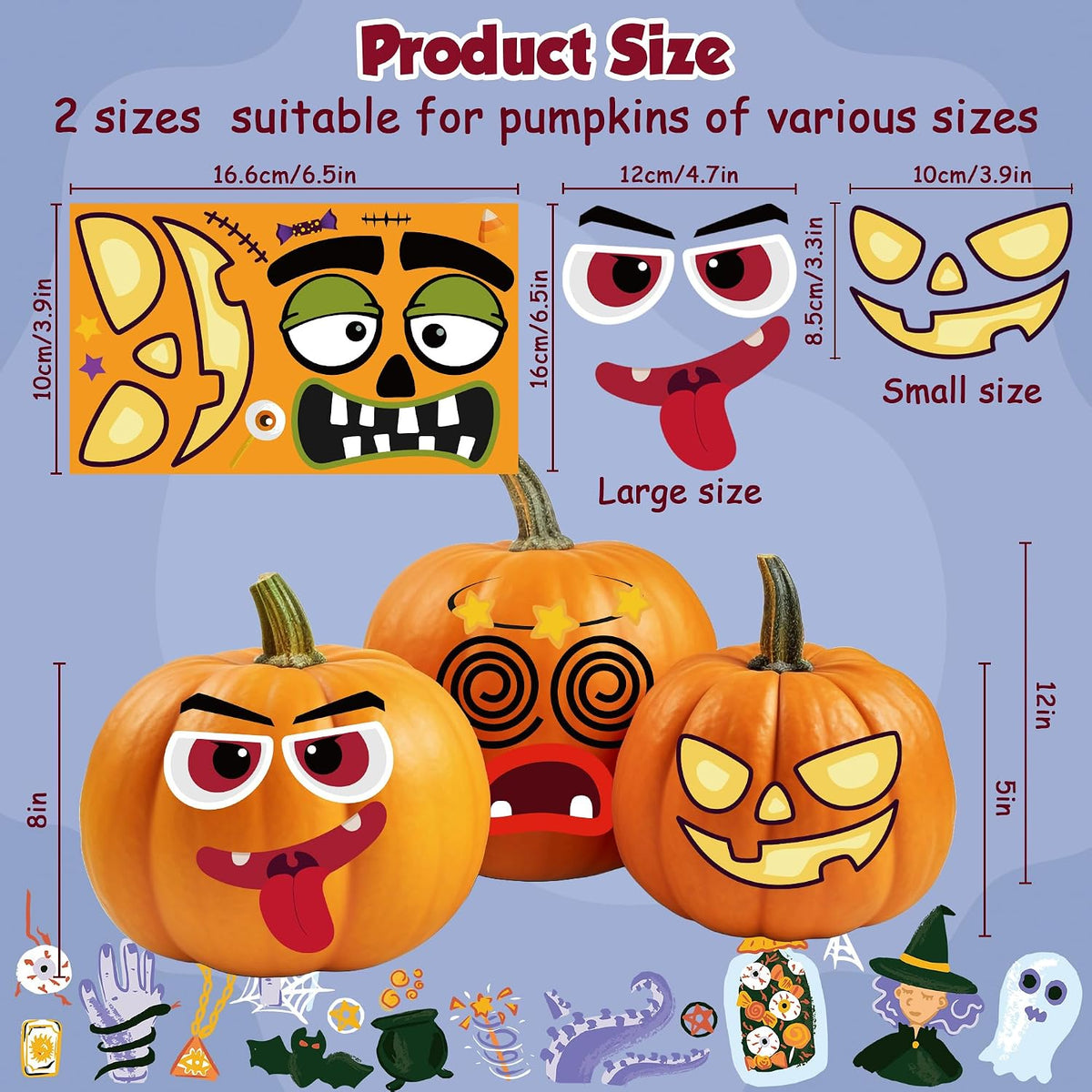36 Sheets Stickers for Kids, Cute Stickers Pack for Scrapbook - Halloween - image 3