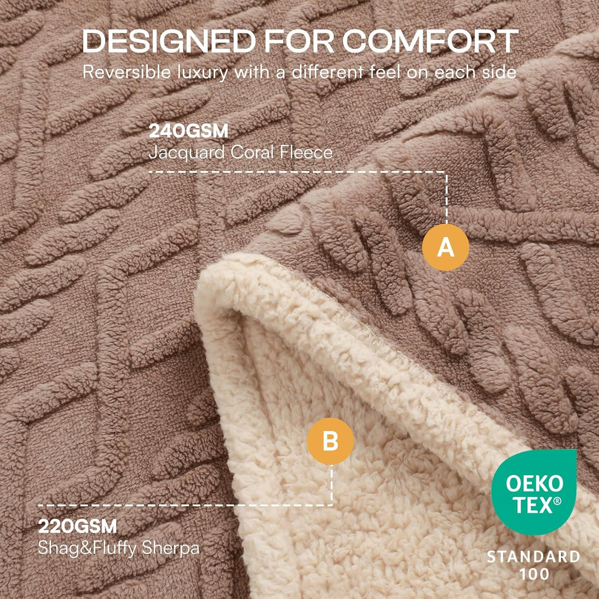 Luciphia Waterproof Dog Blanket - Khaki / XL (85" x57") - image 2