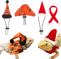Halloween Christmas Bearded Dragon Costume Clothes, 2 Set – Essentials for Reptiles And Amphibians
