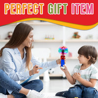 Playbees light up spinning wand with multicolor LED magic ball - view 2