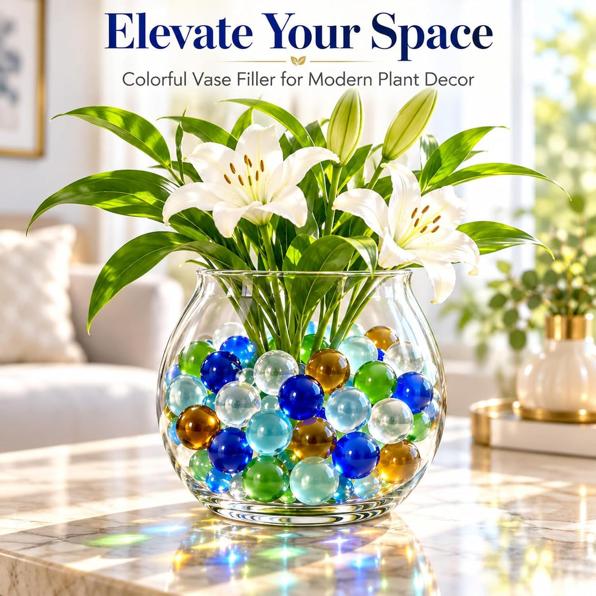 Sukh 78 Pcs Glass Marbles - 78 Pcs - 6 Colors - image 2
