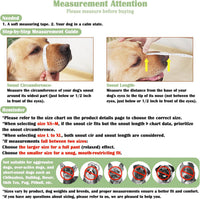 Mayerzon Soft Mesh Dog Muzzle for Small Medium Large Dogs Anti - Black / S [Snout Cir: 8.5"-9.5"] - image 2